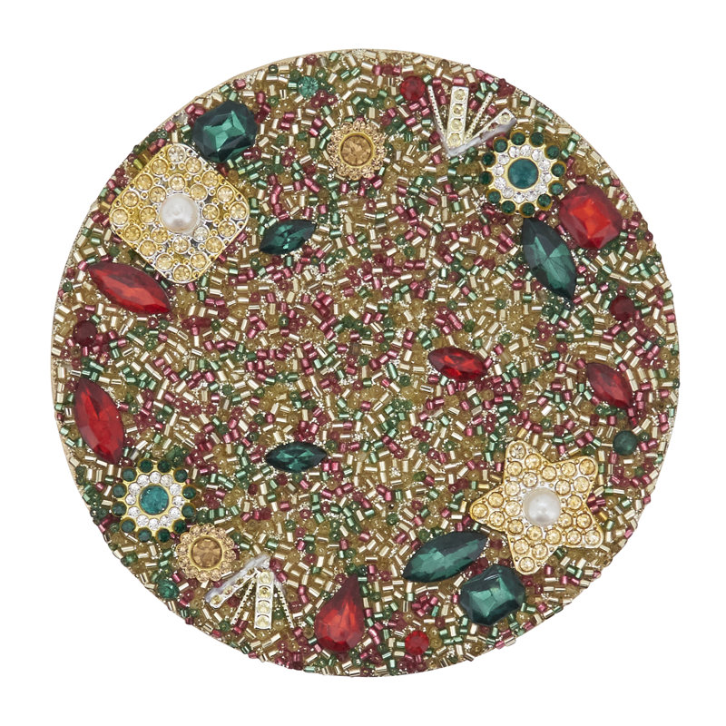 Ensemble de sous-verres Holiday Jewel Beaded (lot de 4)