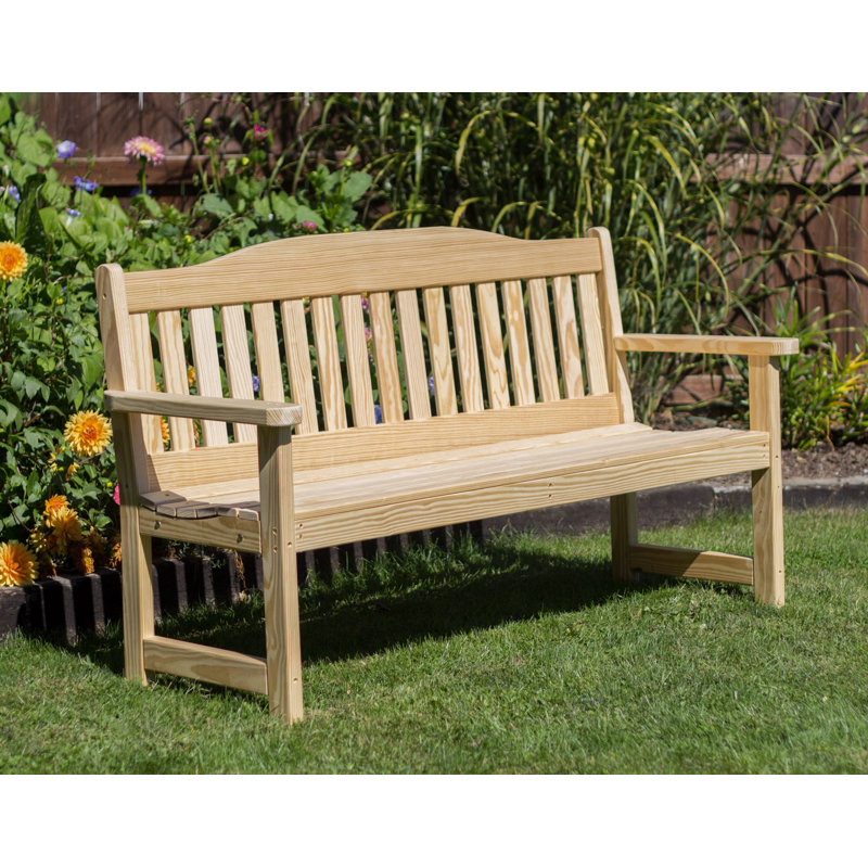 Banc de jardin en bois, H 36,5 po x l 76 po x P 24 po