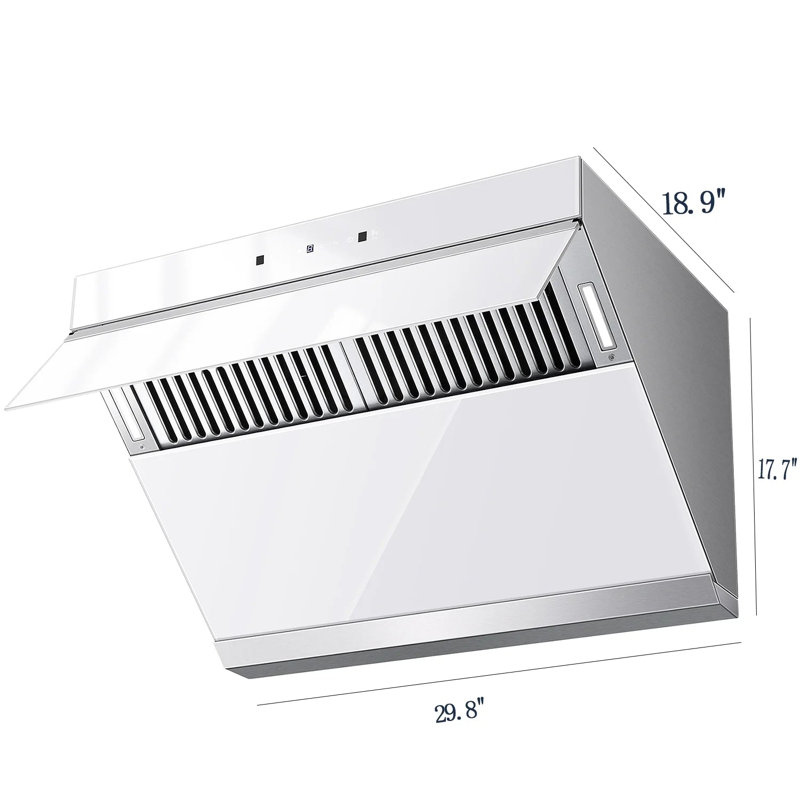 Hotte sous l'armoire 30 pouces en acier inoxydable