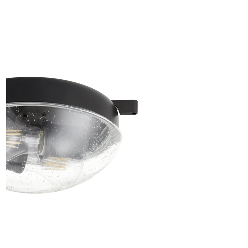 2 - Light Bowl Ceiling Fan Light Kit, Noir