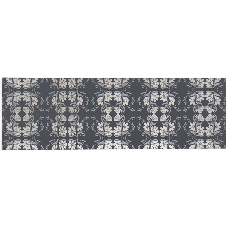 Tapis d'extérieur Groovy Flowers, Tapis de couloir 2 pi 6 po x 8 pi