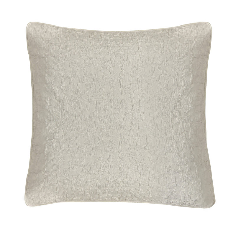Porto Matelassé Abstract Design Classic Chic Casual Euro Sham, Light Taupe