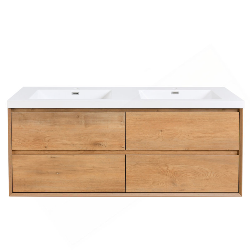 Meuble-lavabo mural 60 po, 25,59 po H x 60 po L x 25,59 po P