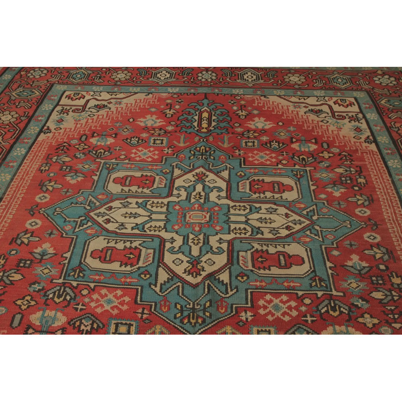 Hand Knotted Wool Floral Area Rug