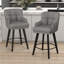 Tabouret de bar 26 po pivotant sur 360 ° à hauteur de comptoir 26 pi, chaises de îlot de cuisine avec pieds en bois-1351705097-1351488994