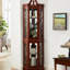 Vitrine captivante en noyer