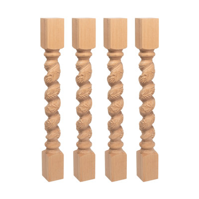 3-3/4" Wide x 35-1/4" High Grape Island Leg