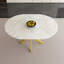 Table de salle à manger moderne et simple avec pales extensibles, base en acier au carbone, robuste et durable, convenant à divers espaces