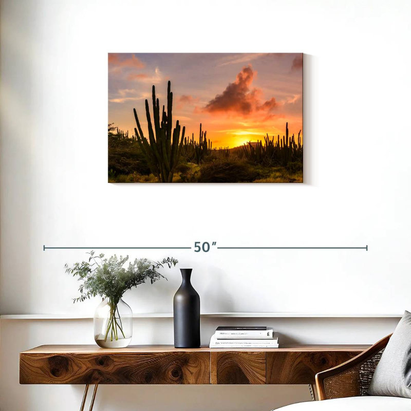 Harnek Cactus Sunset, 20" H x 30" W