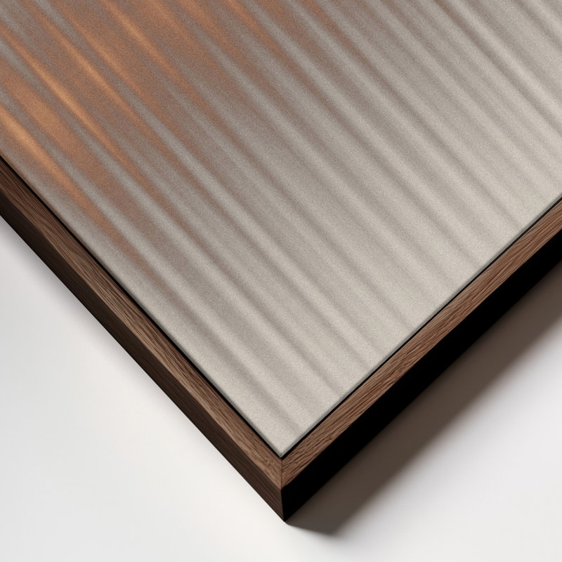 Euphoria Gray - une abstraction raffinée de puissance et de texture géométriques, Brun, H 20 po x l 20 po