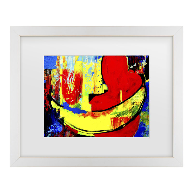Julija Belickien This Is Why I Like Bananas Matted Framed Art, H 18 po x l 22 po, Blanc