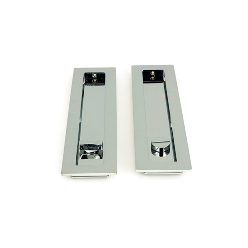 Door accessory, 25cm H x 6cm W x 1.3cm D, Polished Chrome