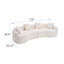 Canapé modulaire courbé en mousse compressée-658911110