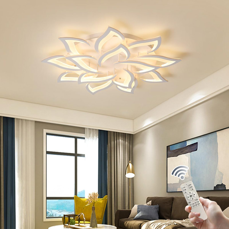 Izzabella 14-Light 91.44cm Acrylic LED Flush Mount