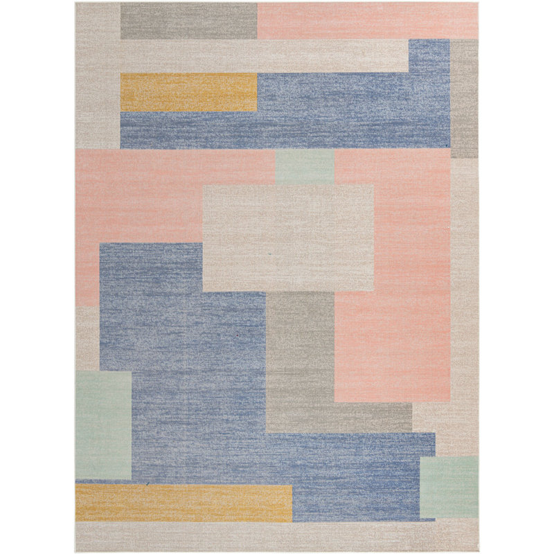 Abstract Indoor Rug, Rectangle 9' x 12'