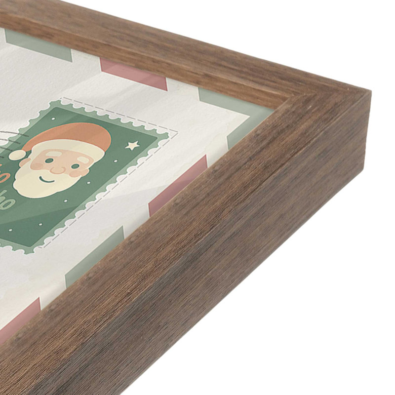 «Dear Santa Diaries», ensemble de 2 reproductions d'art, H 13,5 po x l 35 po, Noyer