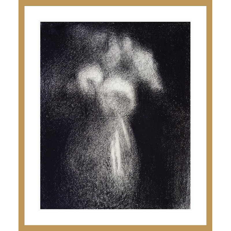 Vase de fleurs par Georges Seurat, H 39,96 po x l 33,5 po