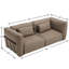Canapé modulaire modulaire avec causeuse modulaire-1067311222