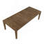 Grande table de salle à manger transitionnelle à finition brune avec rallonge à rallonge de style maison de campagne moderne 1 pièce