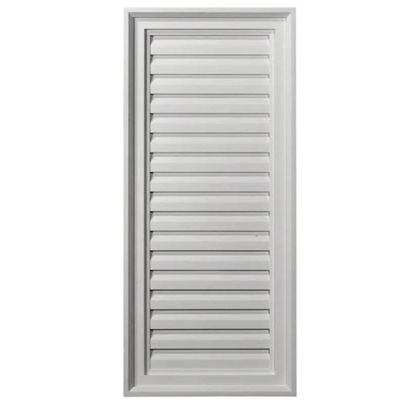 Grille d'aération Urethane Gable, L 16 po x H 28 po, Fonctionnel