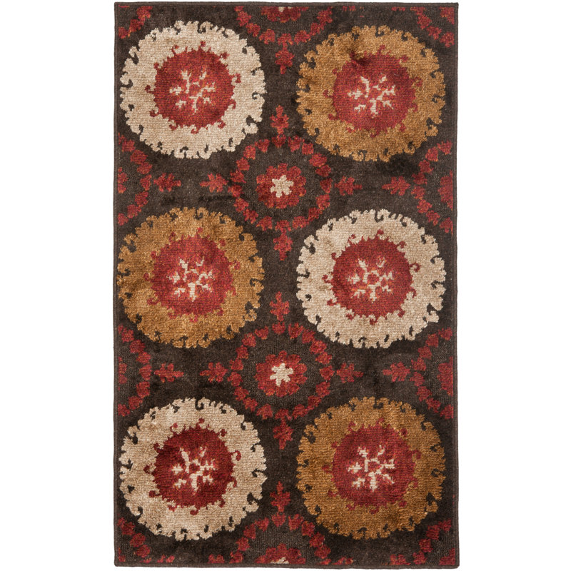 Cohe Kashmir Performance Floral Rug, Rectangle 4' x 6'