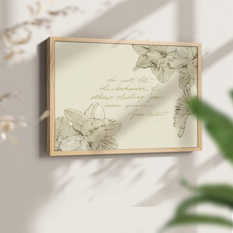 Austen's Conseils II - Impression encadrée - Restickable, Naturel, H 16 po x l 20 po