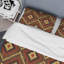 Ensemble de housse de couette à motif de tissu brun-664333310
