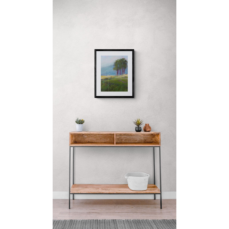 Emerald Eden Print by Dina Gardner, 21.25" H x 17.25" W x 0.88" D, Black Framed Paper, White