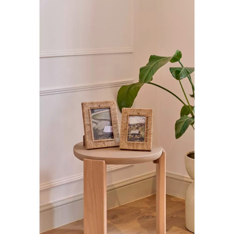 Cadre photo Christofer Douli en jute naturelle 7 x 9, L 9,06 po x H 7,09 po