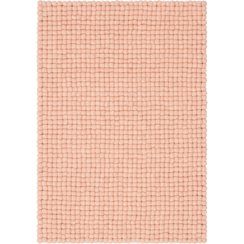 Solid Colour Wool Hand Woven Area Rug, Rectangular 90 x 130cm
