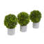 9'' Faux Boxwood Topiary in Ceramic Planter