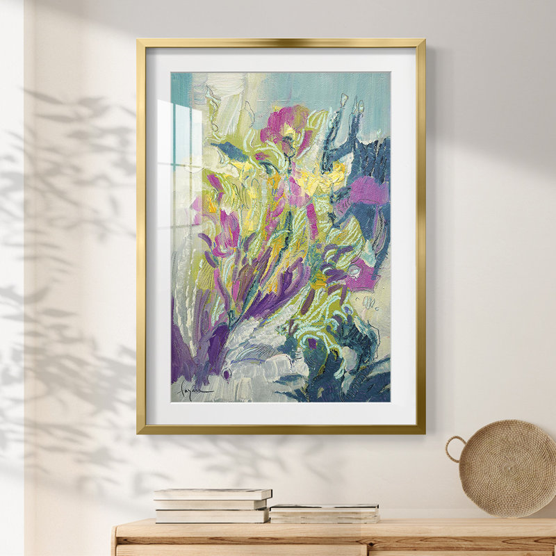 Standing Tall -Framed Print, 28.5" H x 20.5" W, Gold