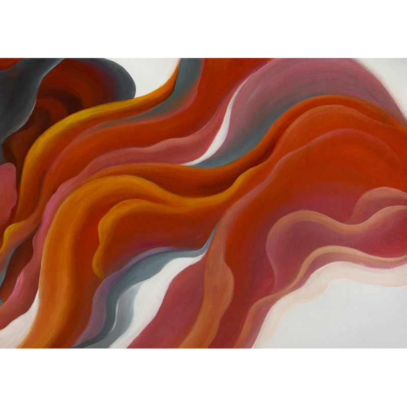 Fumée colorée - décor de salon orange mat