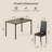 4-Person Solid Wood Dining Table Set with Leather-Trim Chairs and Space-Saving Design-15164474