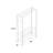Bevill 48 " Chrome and Steel Rolling Clothing Rack