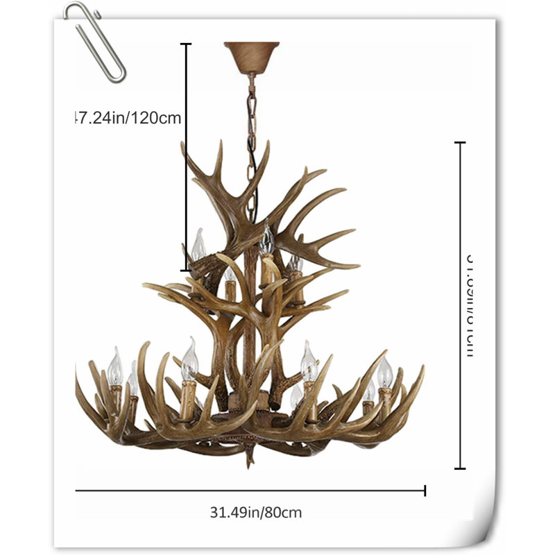 Luminaire suspendu à DEL 12 lumières Jaylien