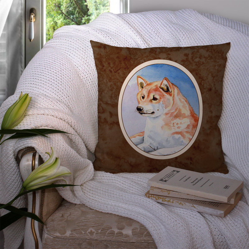  Housse et insert de coussin d'extérieur carré Shiba Inu