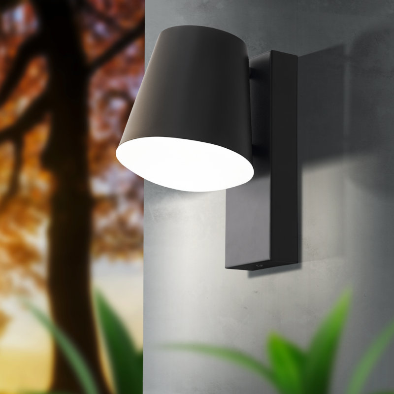 Caldiero 24cm H Outdoor Armed Sconce, Anthracite