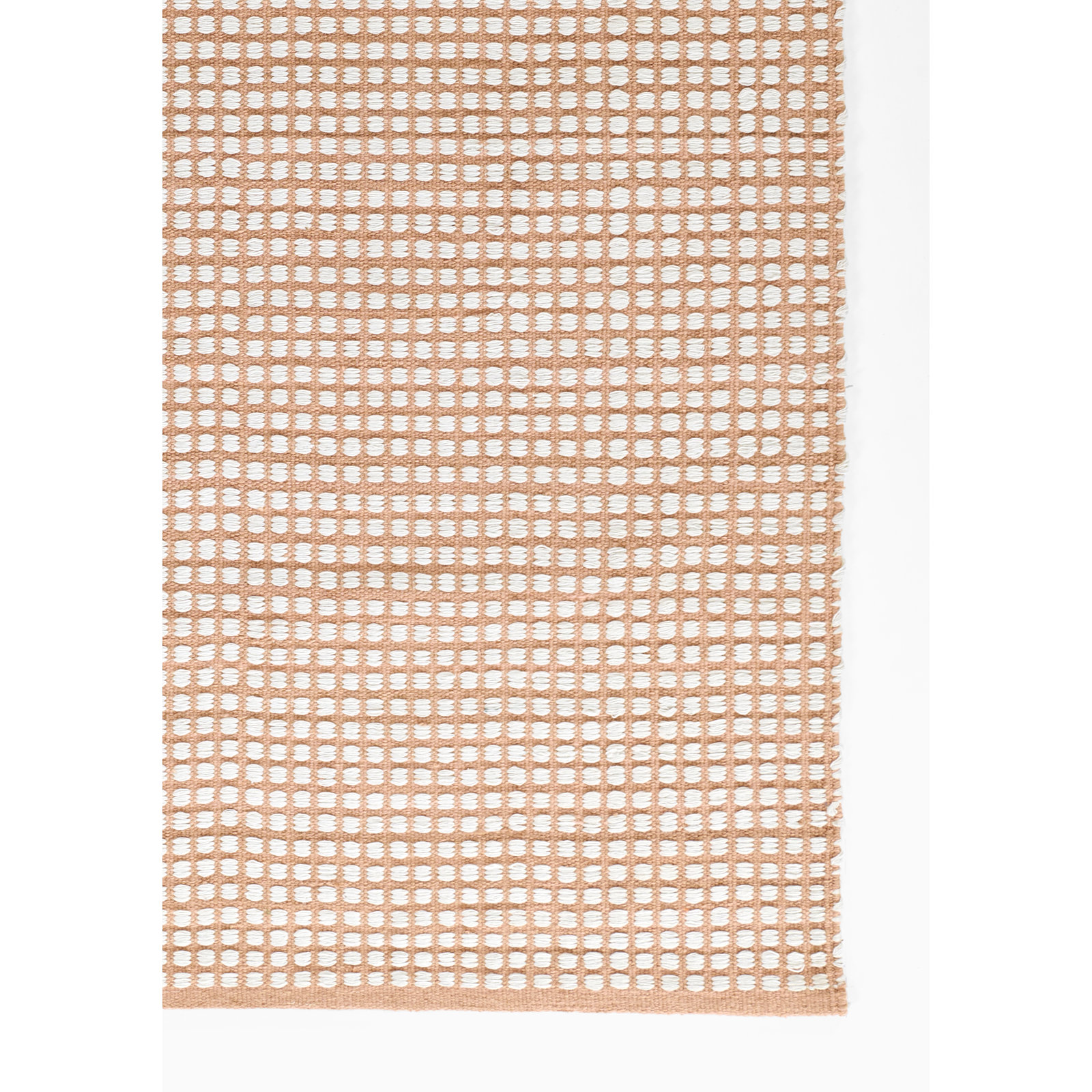 Acerra Pink Hand-Woven Geometric Outdoor Rug, Runner 2'3" x 8'