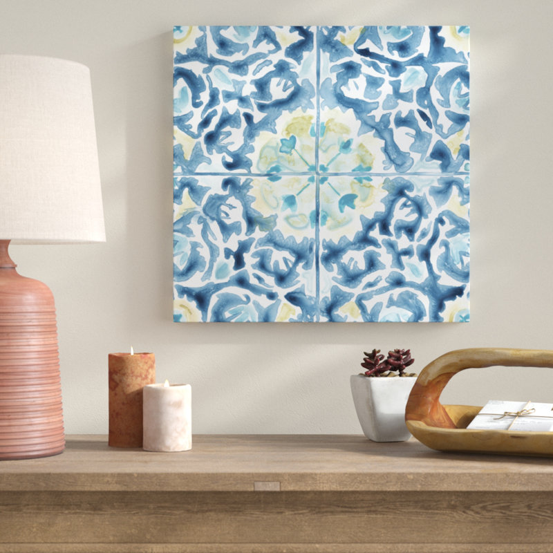 «Medallion Medley IV», peinture sur toile, H 30 po x l 30 po, Toile tendue