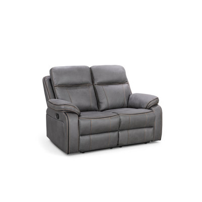 Faux Leather Reclining Sofa