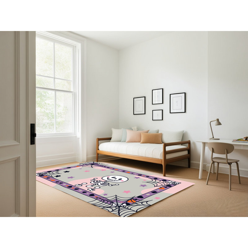 Tapis de vacances d'Halloween The Holiday Aisle®, Rectangle 6 pi x 9 pi