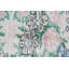 Tapis turc rétro Oushak: petit tapis de porte en laine avec motif floral dans des tons de brun chaud