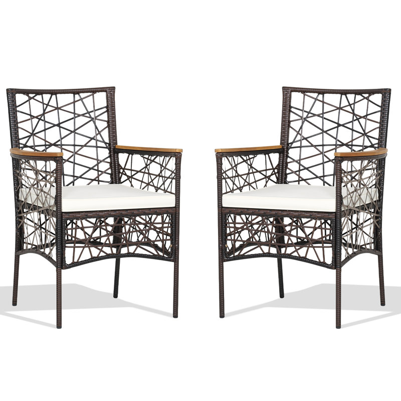 Outdoor Patio Dining Armchair with Cushion