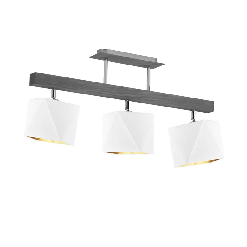Tion 3 - Light Kitchen Island Pendant, White, Grey