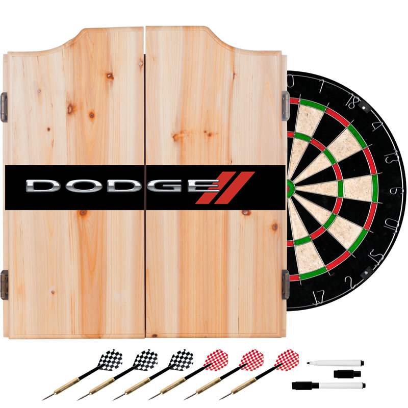 Ensemble de jeu de fléchettes et cabinets à logo densité