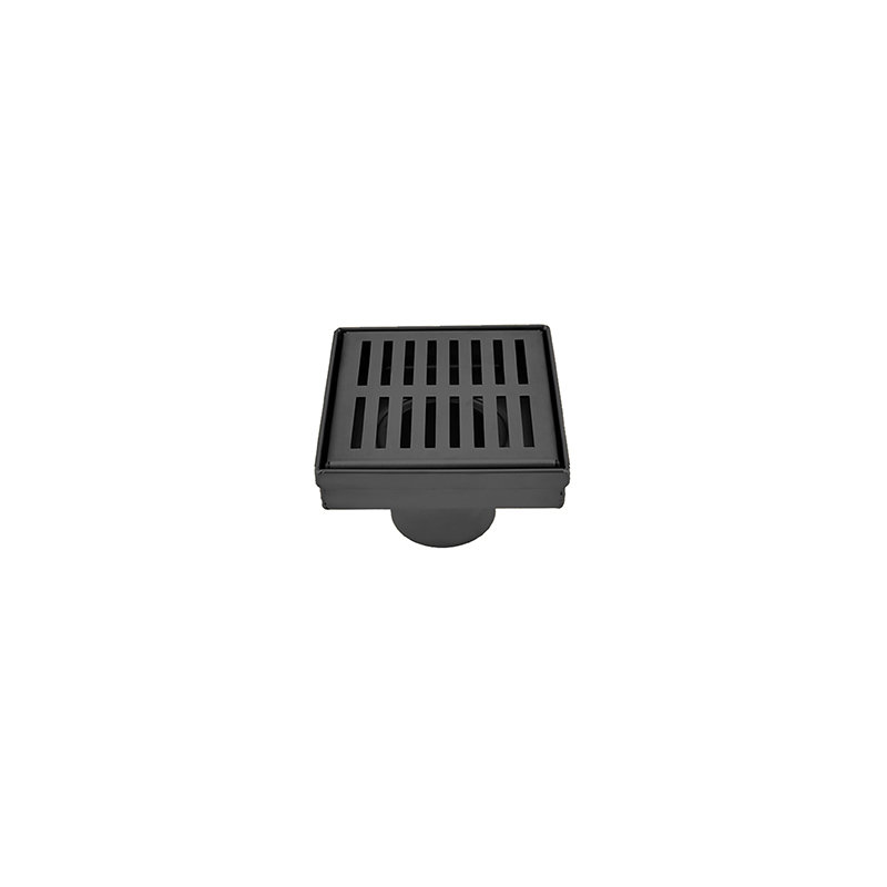 Drain de douche à grille, Noir mat