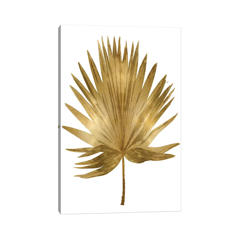 Gold Palm IV by Melonie Miller - Wrapped Canvas Painting, 101.6 cm H x 66.04 cm W x 1.91 cm D