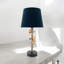 Antique-Gold Metal Table Lamp, Hand-Finished Craftsmanship, Elegant Accent Lighting for Living Room, Bedroom or Office