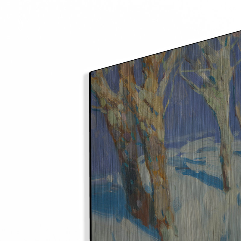 Art mural en métal Winston Porter «Winter Trees» par Vahe Yeremyan, H 24 po x l 16 po